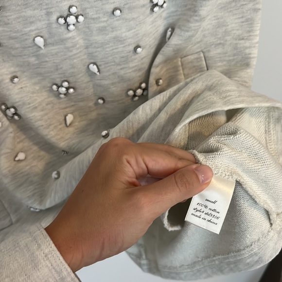 Mini Bedazzled Tshirt Dress - Picture 2 of 5